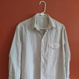 Giorgio Armani Le Collezioni | Men's Long Sleeve Shirt | Size 16 Neck | Stripe